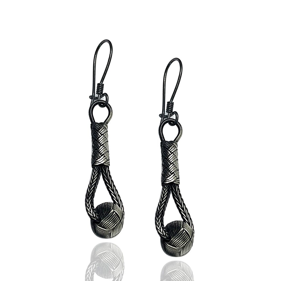 1000 Ayar Kazaziye Kadın Gümüş Küpe