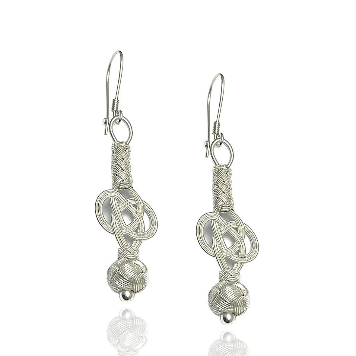 1000 Ayar Kazaziye Kadın Gümüş Küpe