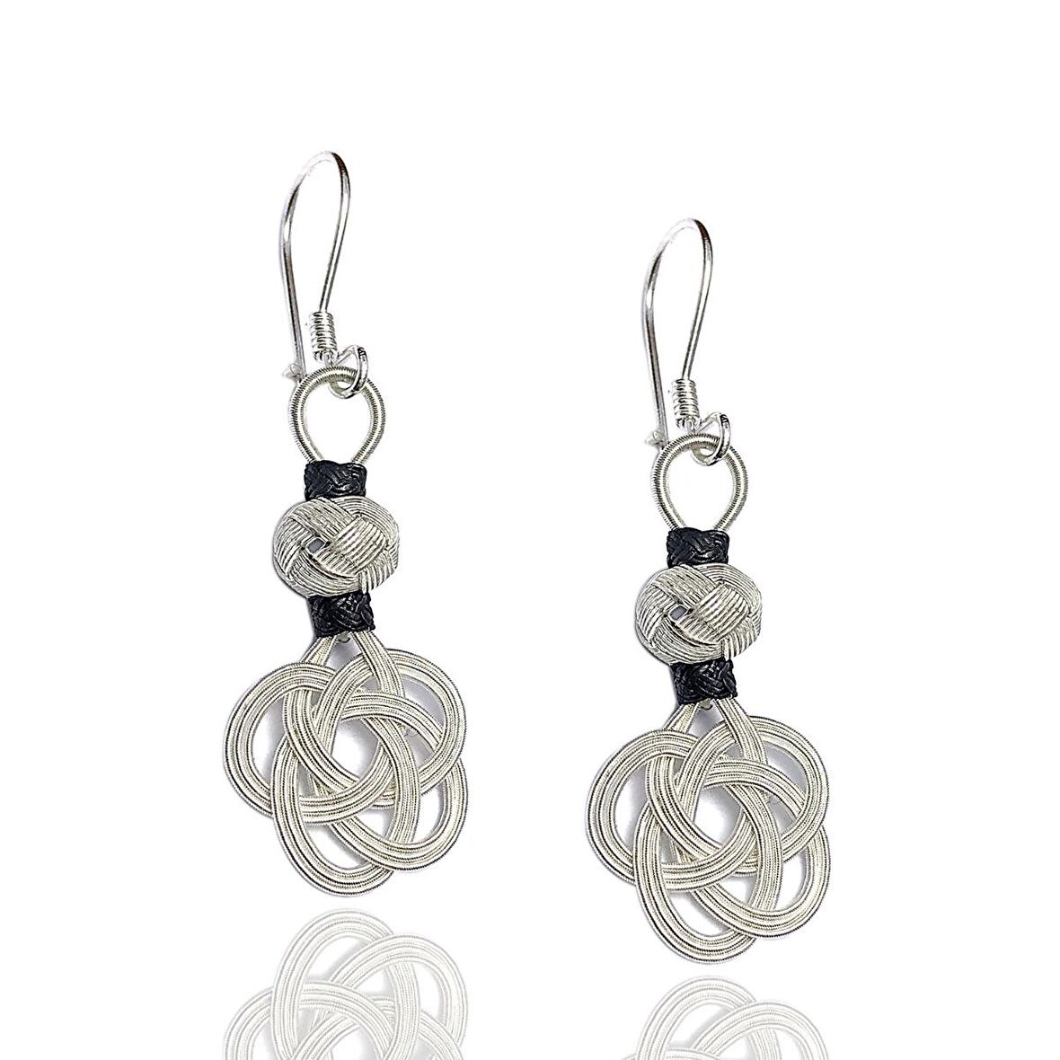 1000 Ayar Kazaziye Kadın Gümüş Küpe