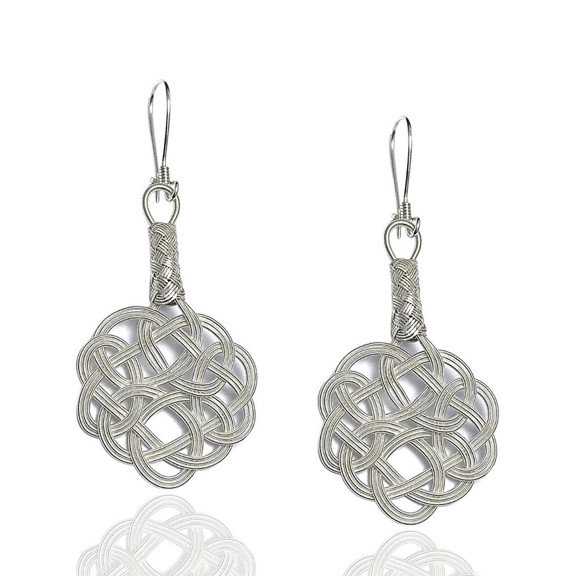 1000 Ayar Kazaziye Kadın Gümüş Küpe