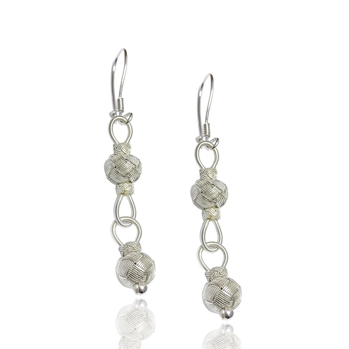 1000 Ayar Kazaziye Kadın Gümüş Küpe