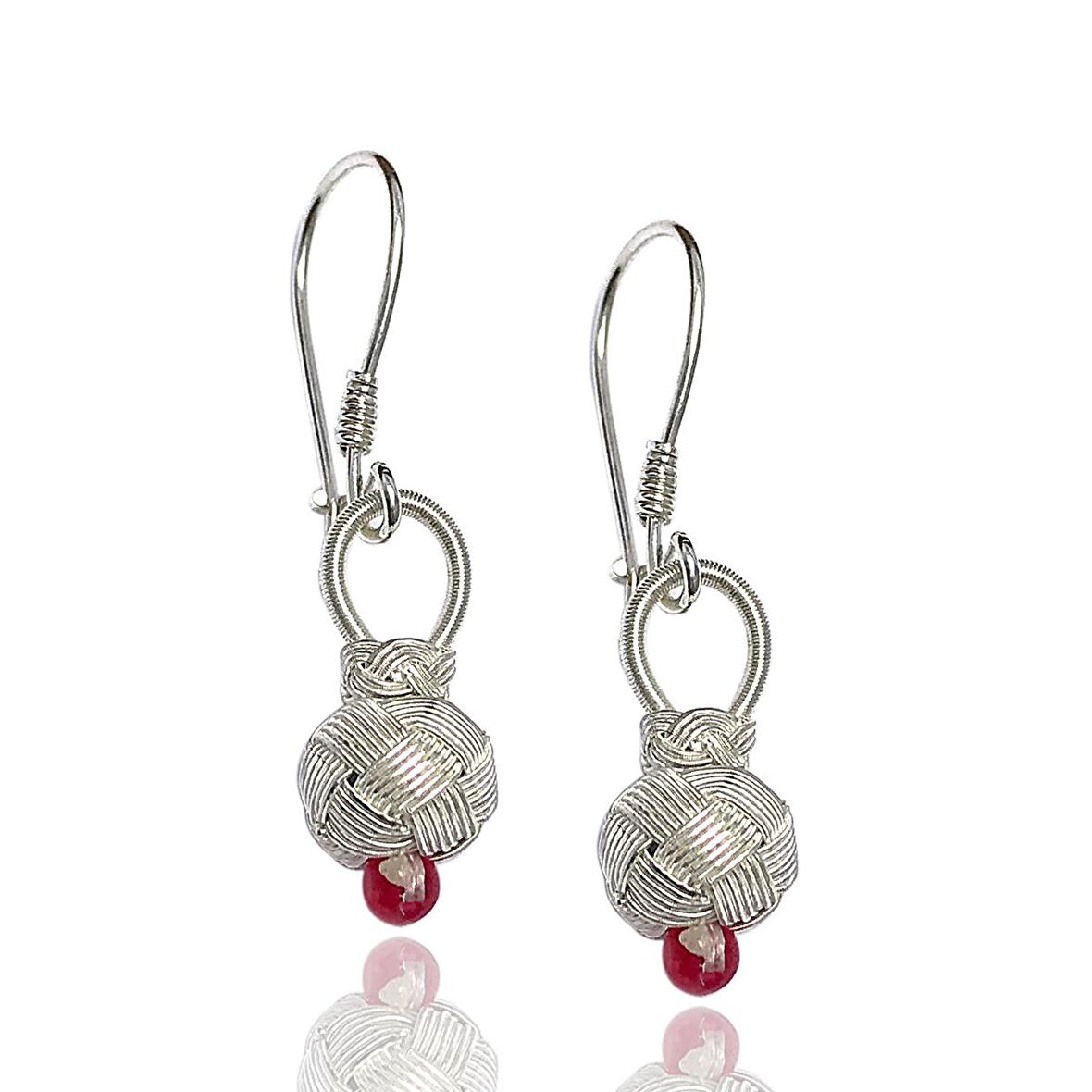 1000 Ayar Kazaziye Kadın Gümüş Küpe