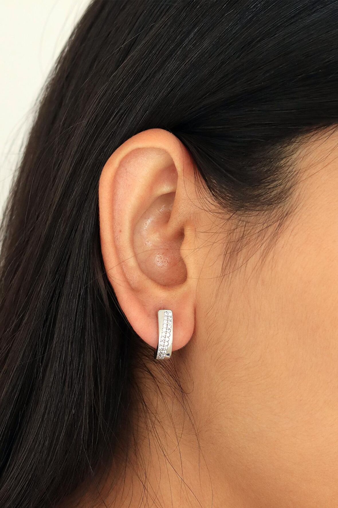 Fantezi  Tasarım Zirkon Kadın Gümüş Küpe