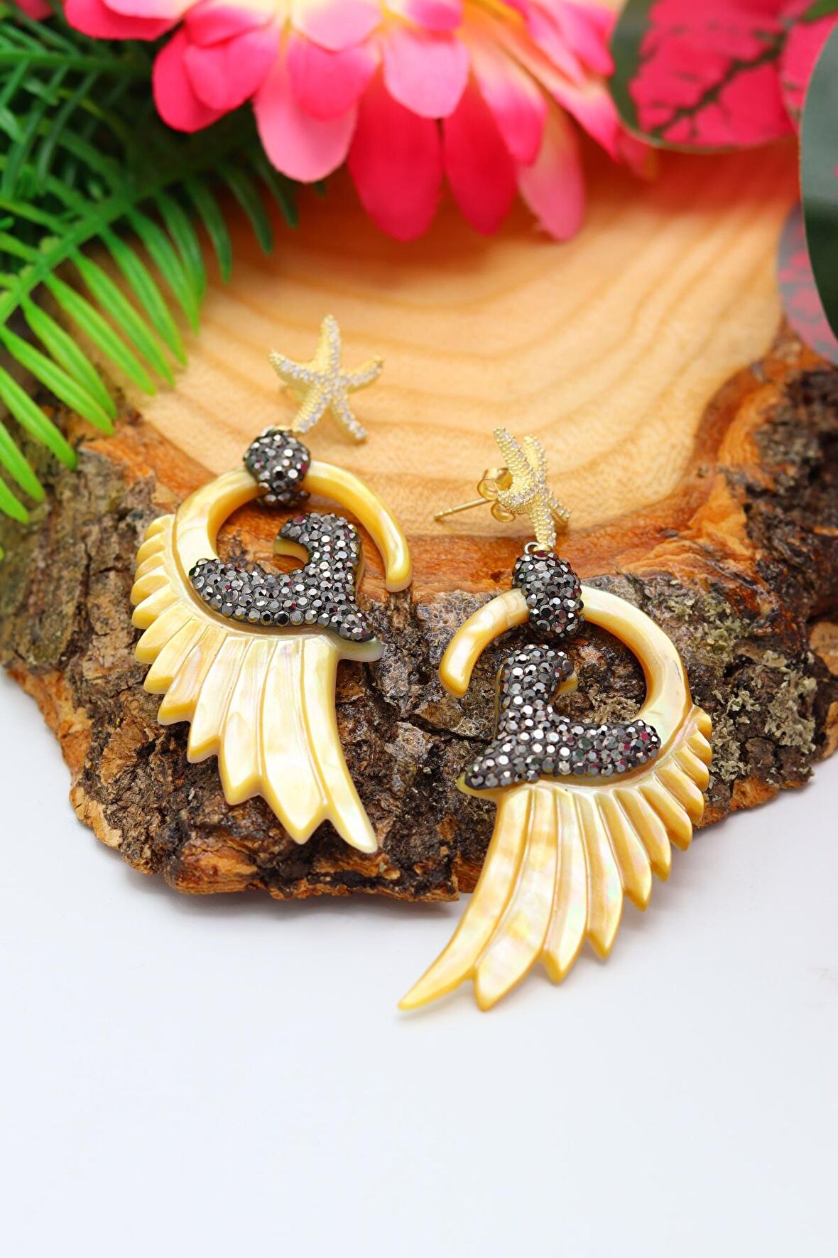 Sedef ve Yıldız  Kadın Gümüş Küpe 201020550