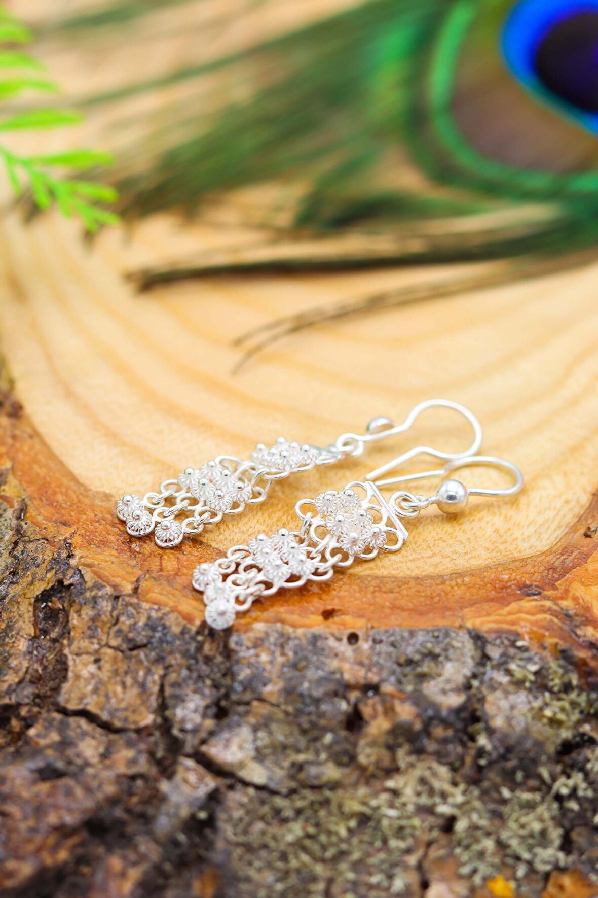 Kişniş Model Telkari Gümüş Kadın Küpe 201020615