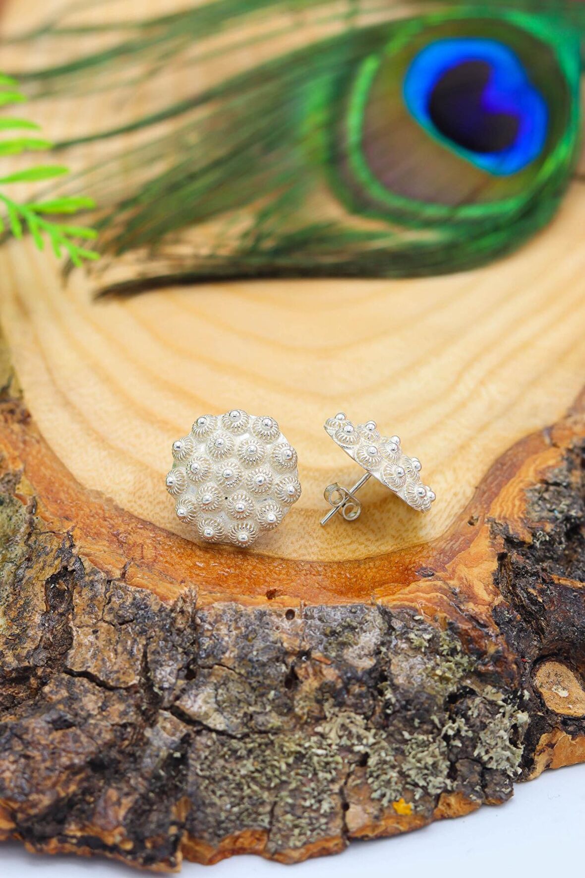 Kişniş Bereket Model Telkari Gümüş Kadın Küpe 201020627