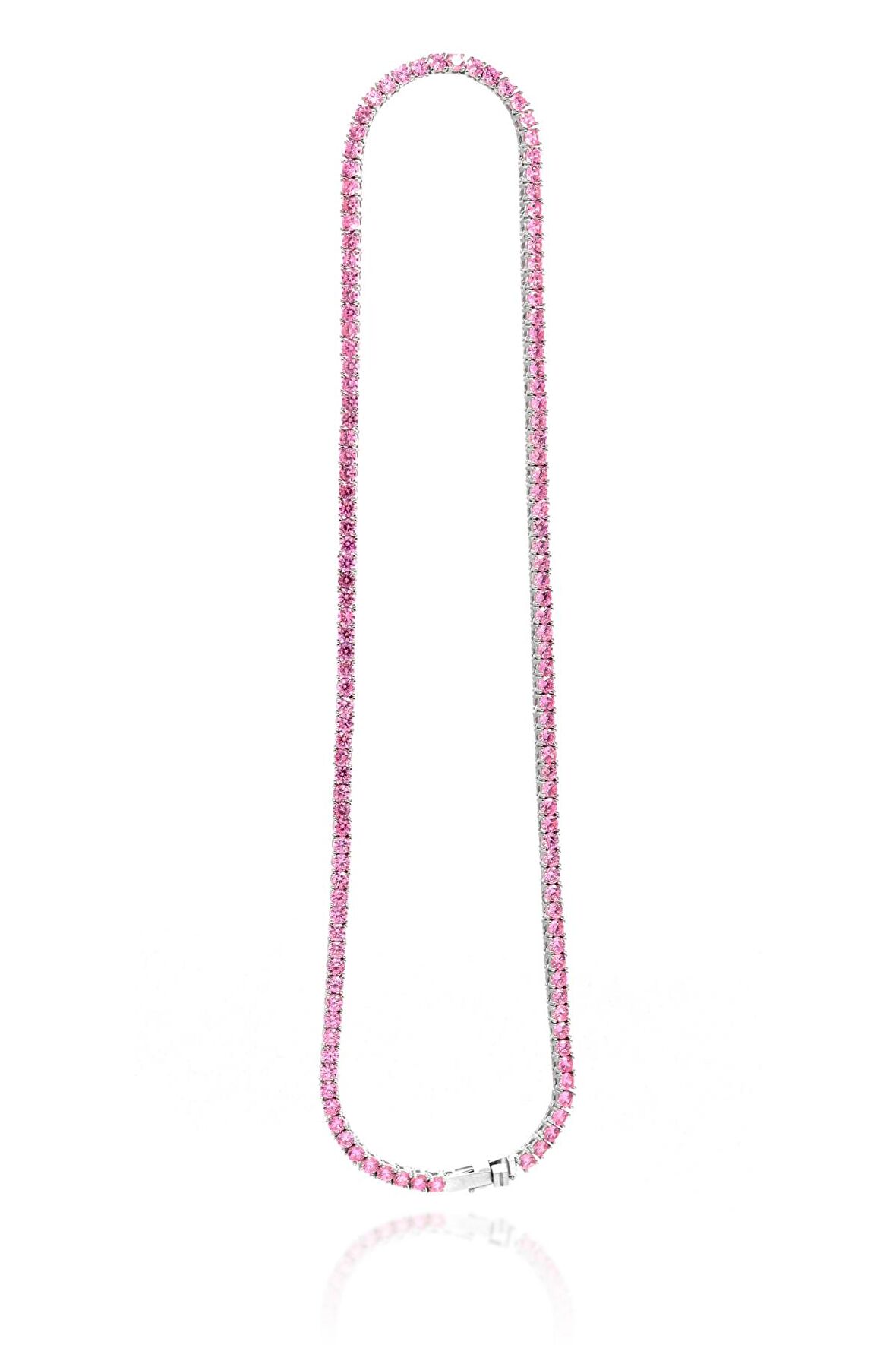 Su Yolu Model Pembe KuvarsTaşlı Kadın Gümüş Kolye 201021256