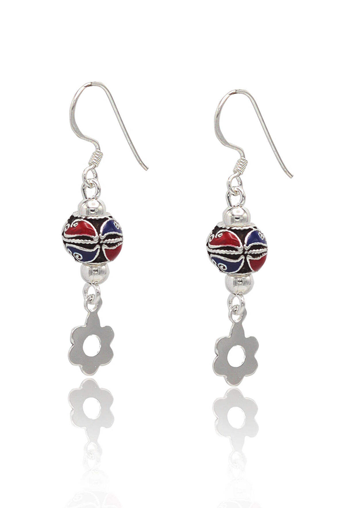 Yonca Yöresel Desen 925 Ayar Gümüş Kadın Küpe 201022865