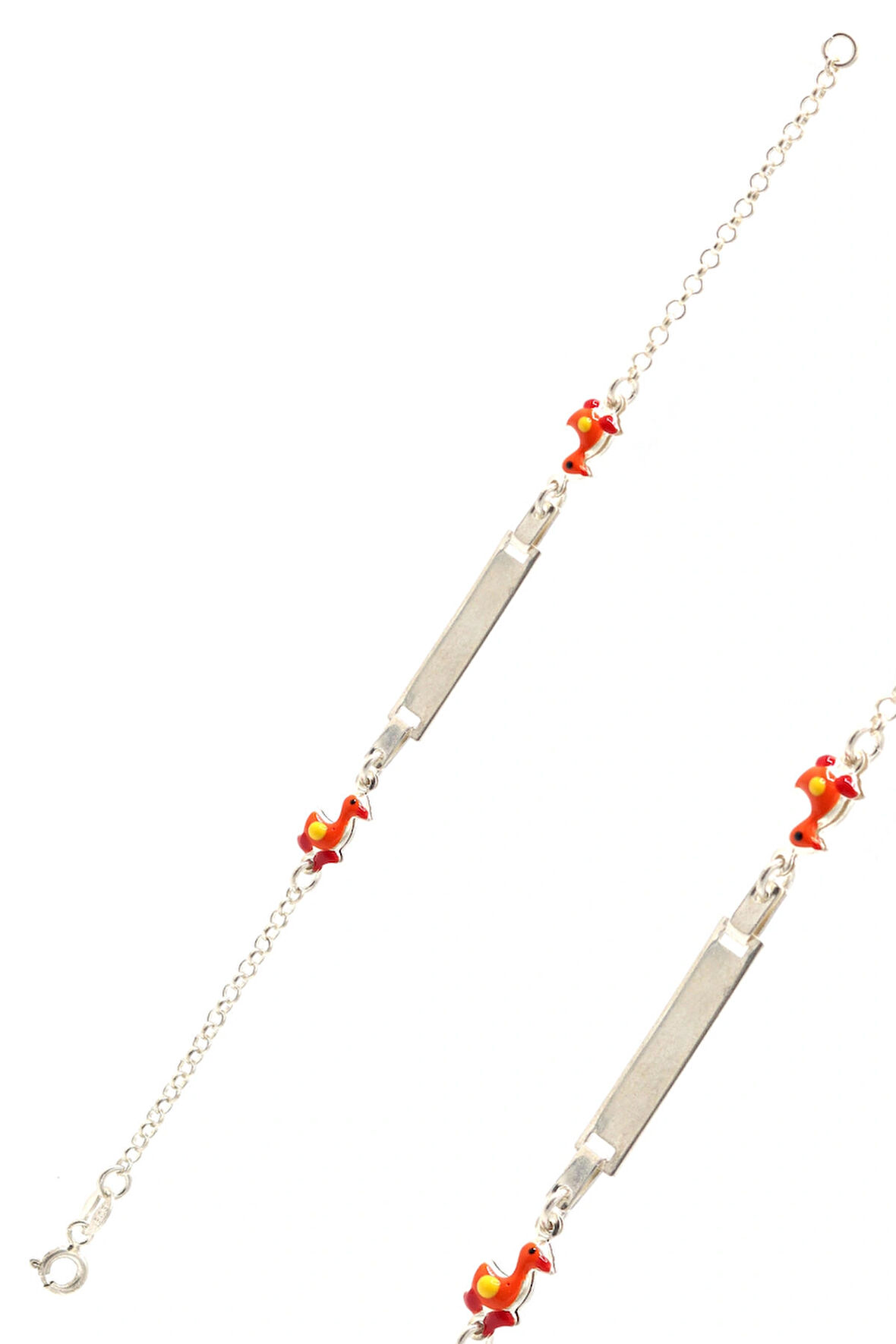 Ördek Model 925 Ayar Gümüş Çocuk Künyesi 201023619