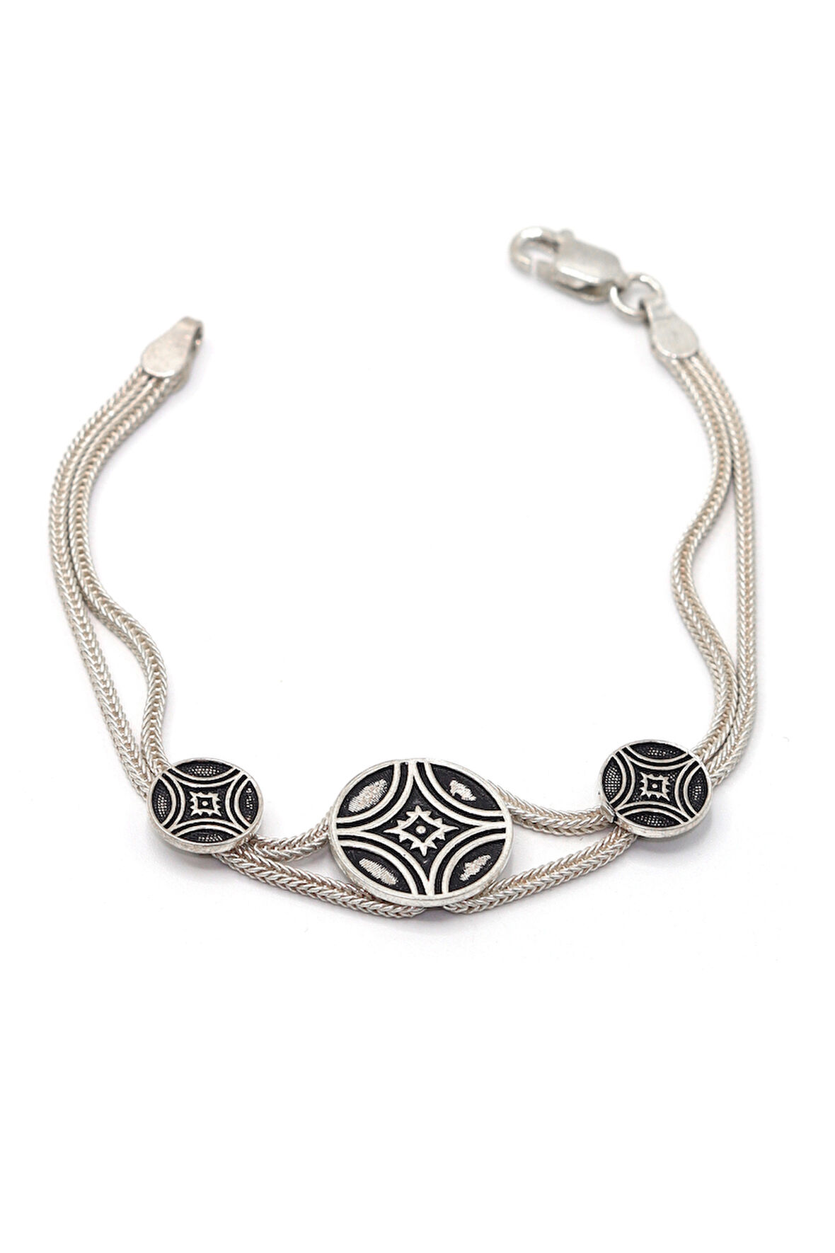 Yöresel Model Mardin Hasırı Gümüş Kadın Bileklik 201023688