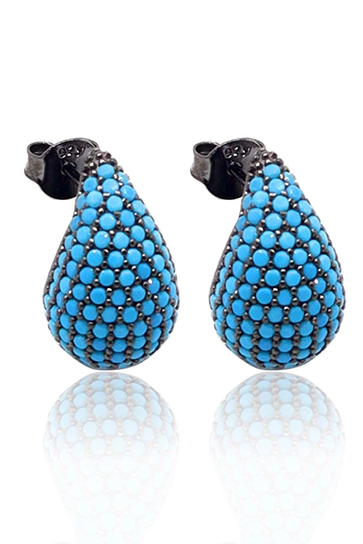 Damla Kesim Firuze Taşlı 925 Ayar Gümüş Kadın Küpe 201023917