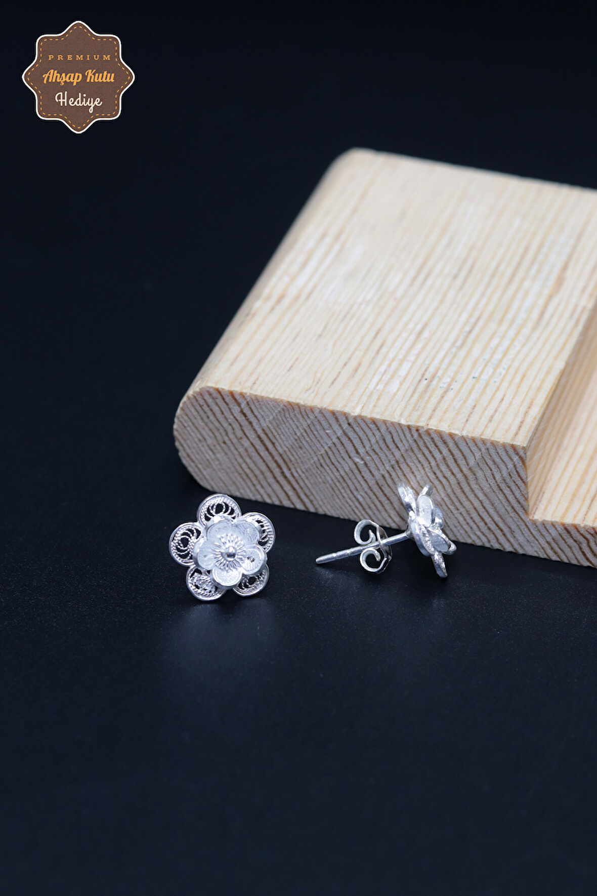 Papatya Tasarım 925 Ayar Gümüş Telkari Kadın Küpe 201023952