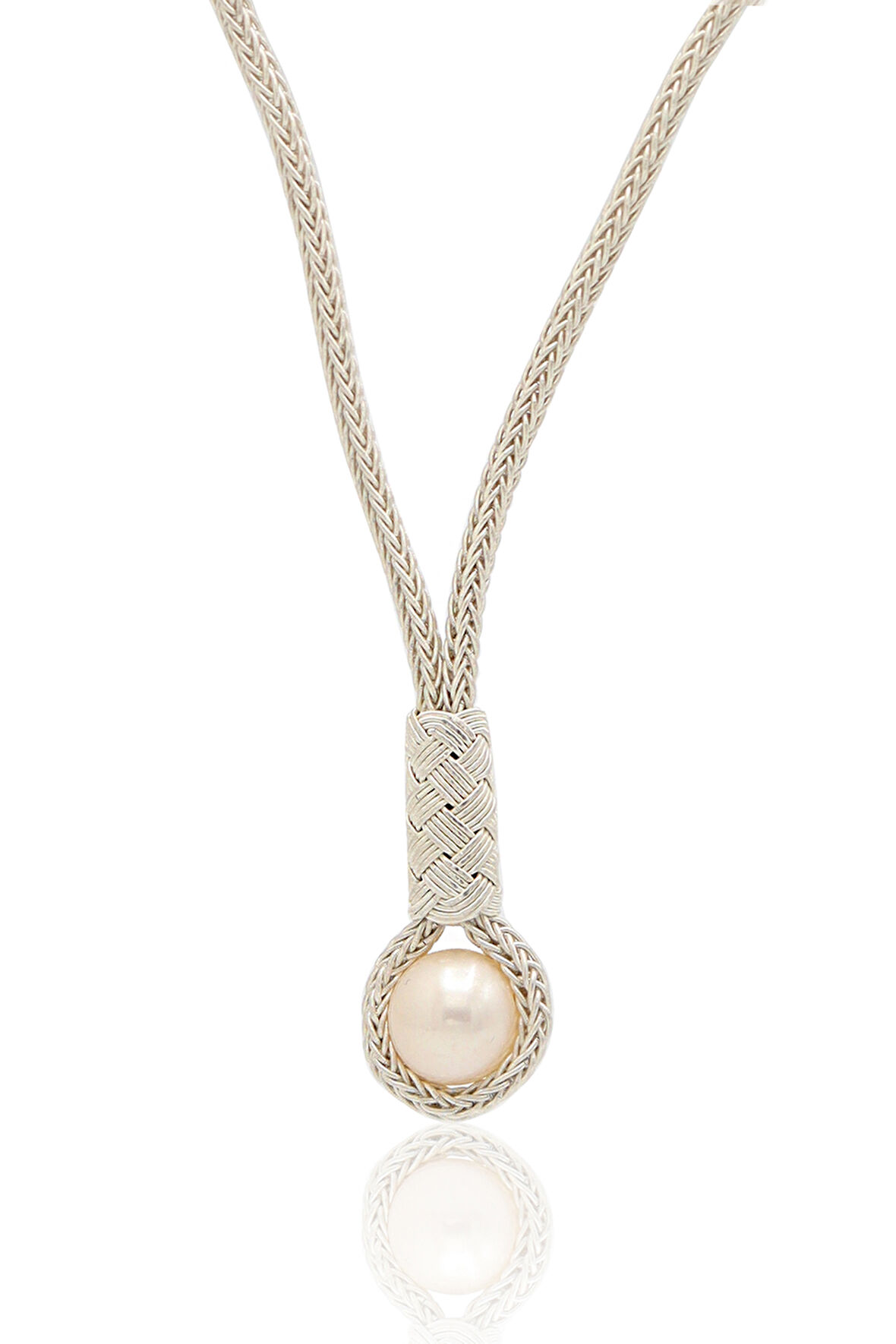 İnci Taşlı 1000 Ayar Kazaziye Gümüş Gerdanlık Kadın Kolye 201024111