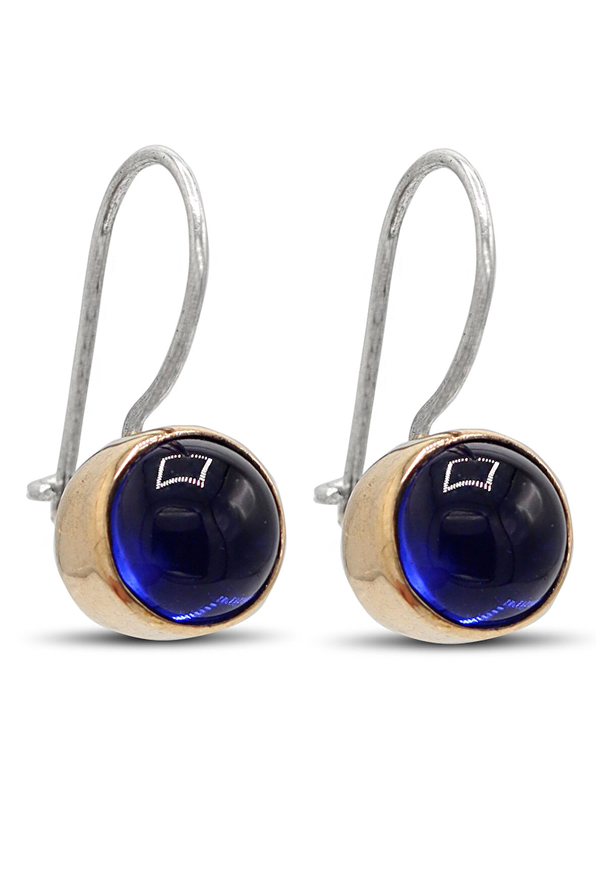 Safir Taşlı Otantik Gümüş Kadın Küpe 201024127