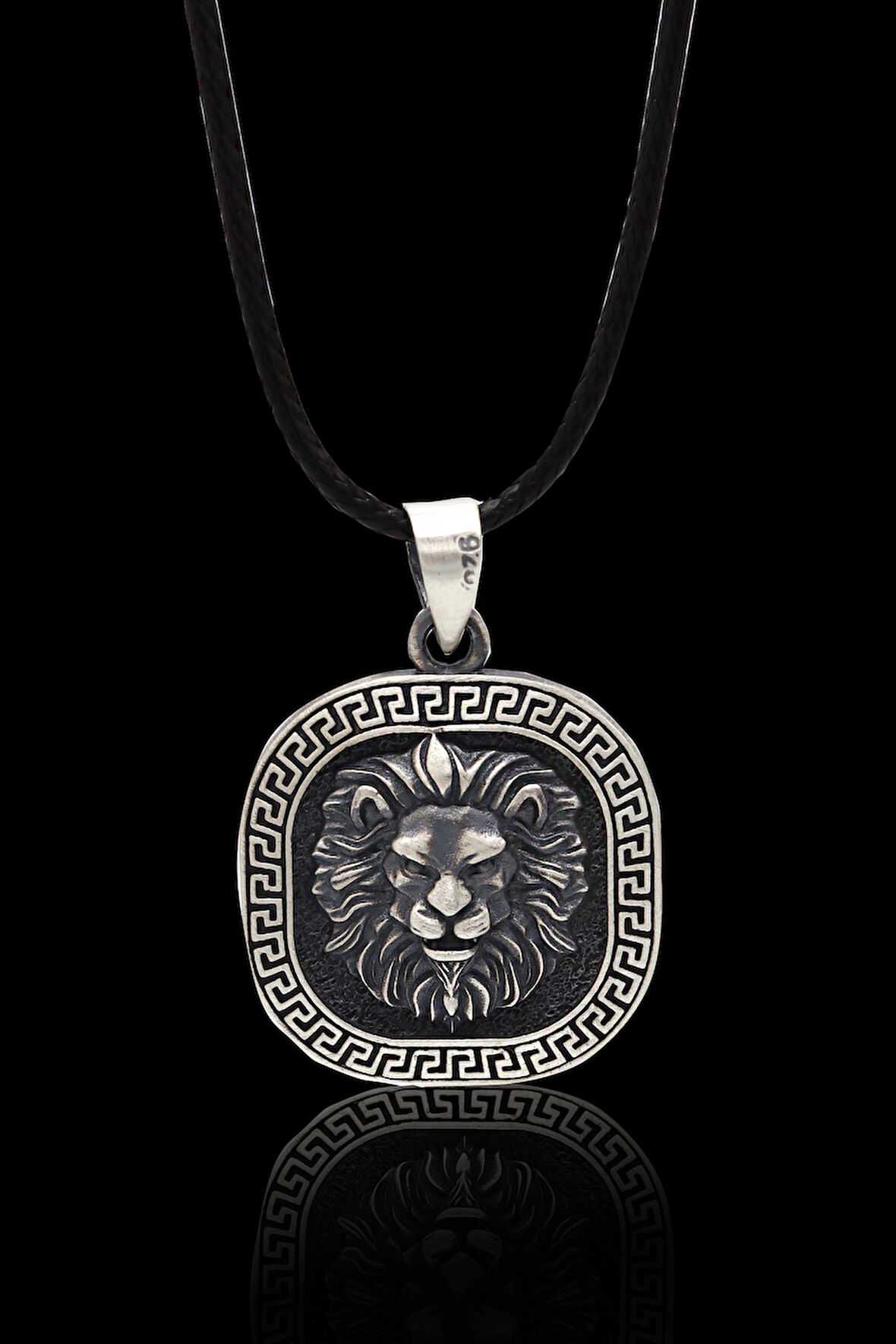 Kareli Aslan Model 925 Ayar Gümüş Erkek Kolye 201024344