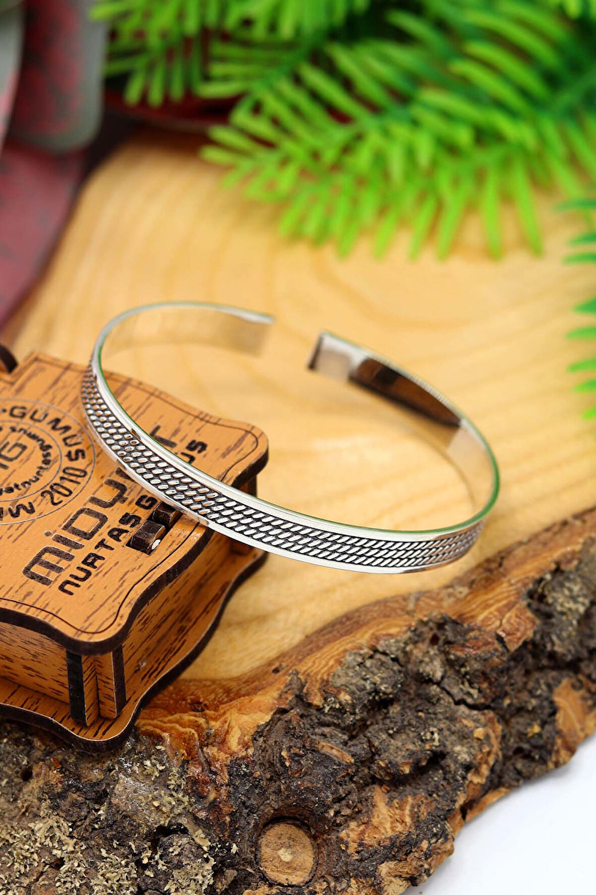 3 Sıra Hasır Model 925 Ayar Saf Gümüş Unisex Hasır Bilezik 201024400