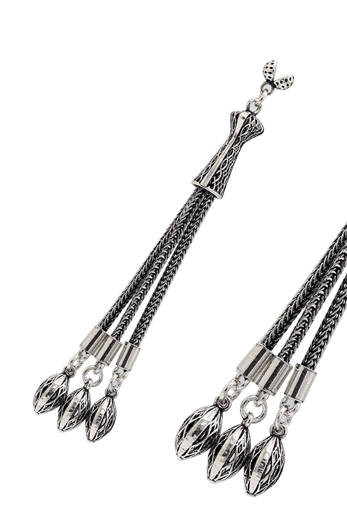 Sallantılı Kaftan Model 925 Ayar Gümüş Tesbih Püsükülü 201024404