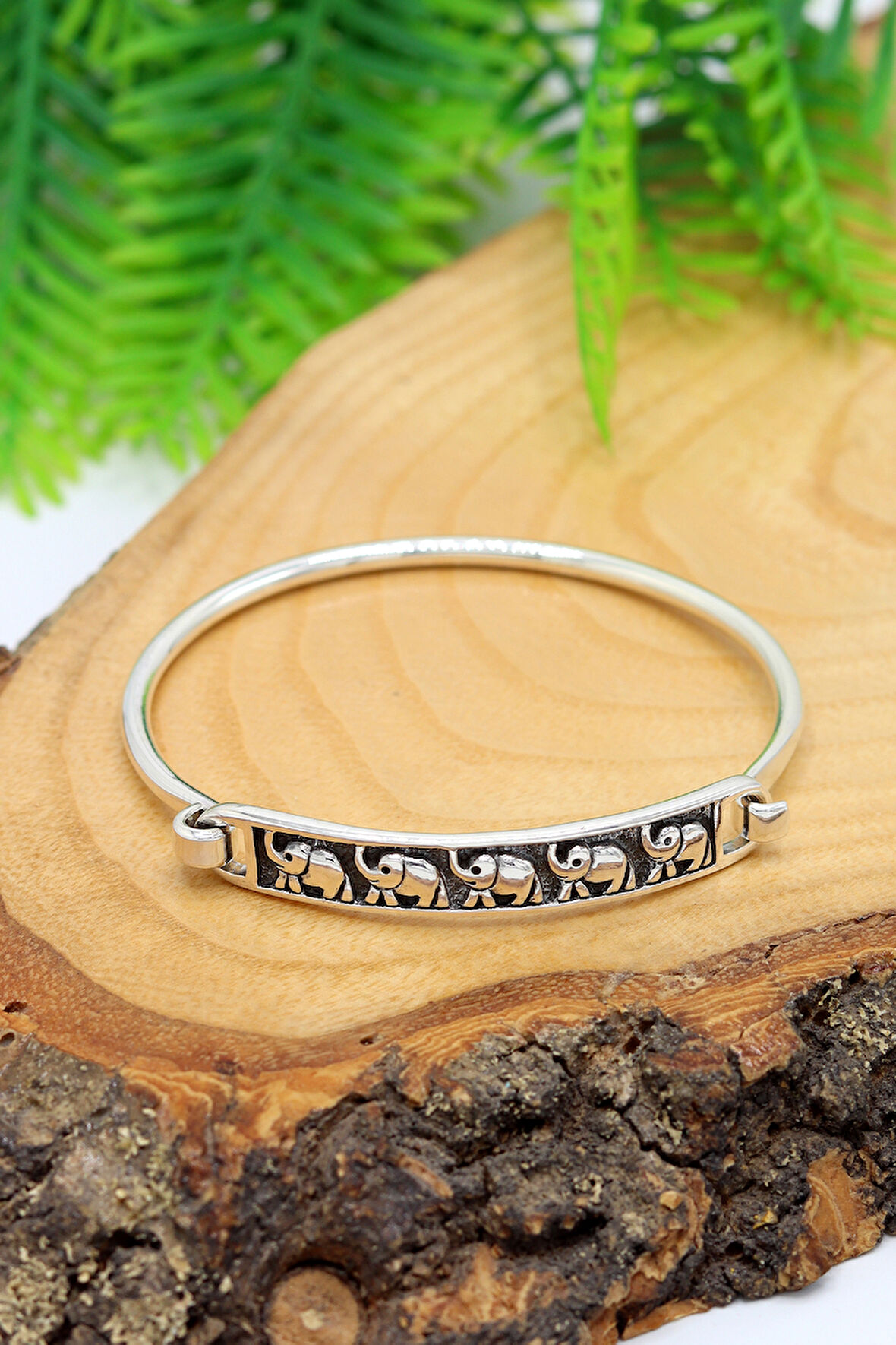 Fil Tasarım Model 925 Ayar Saf Gümüş Unisex Hasır Bilezik 201024582