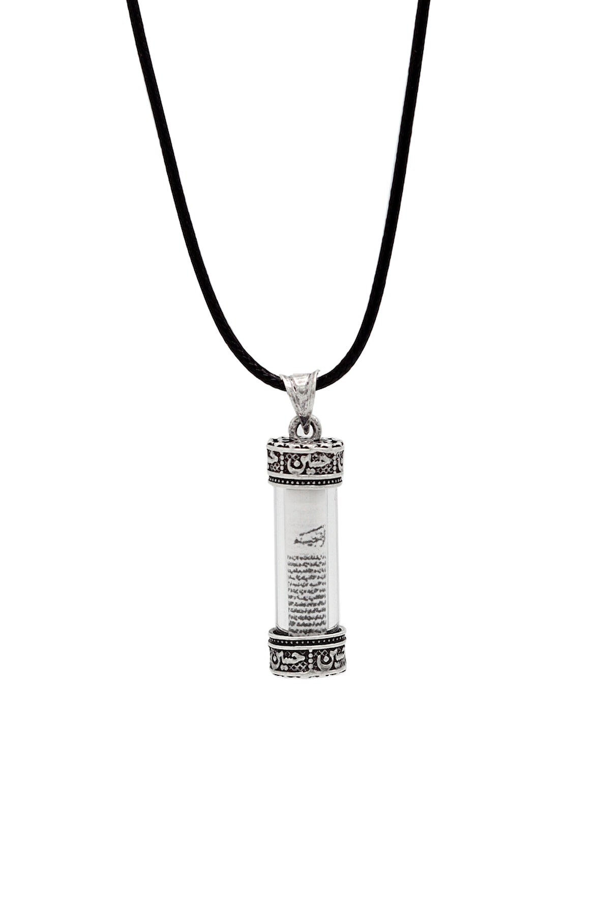 925 Ayar Gümüş Ayetli Silindir Kolye 201024585