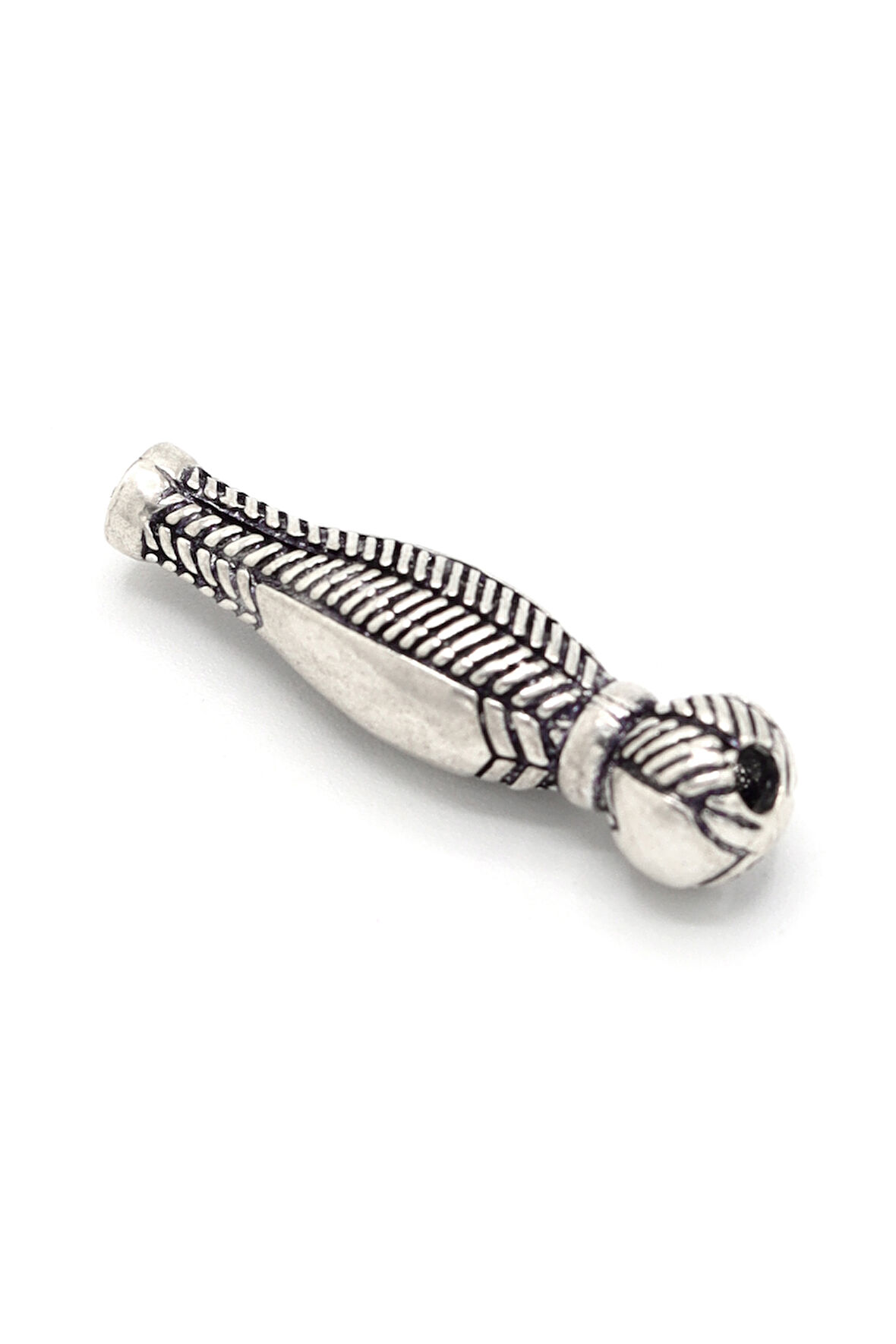 Yaprak Tasarım İşlemeli 925 Ayar Gümüş Tesbih İmamesi 201024591