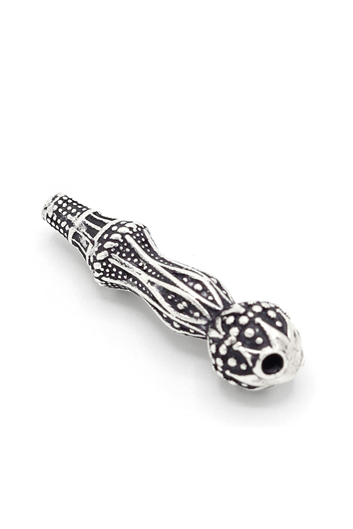 Minare Tasarım İşlemeli 925 Ayar Gümüş Tesbih İmamesi 201024595