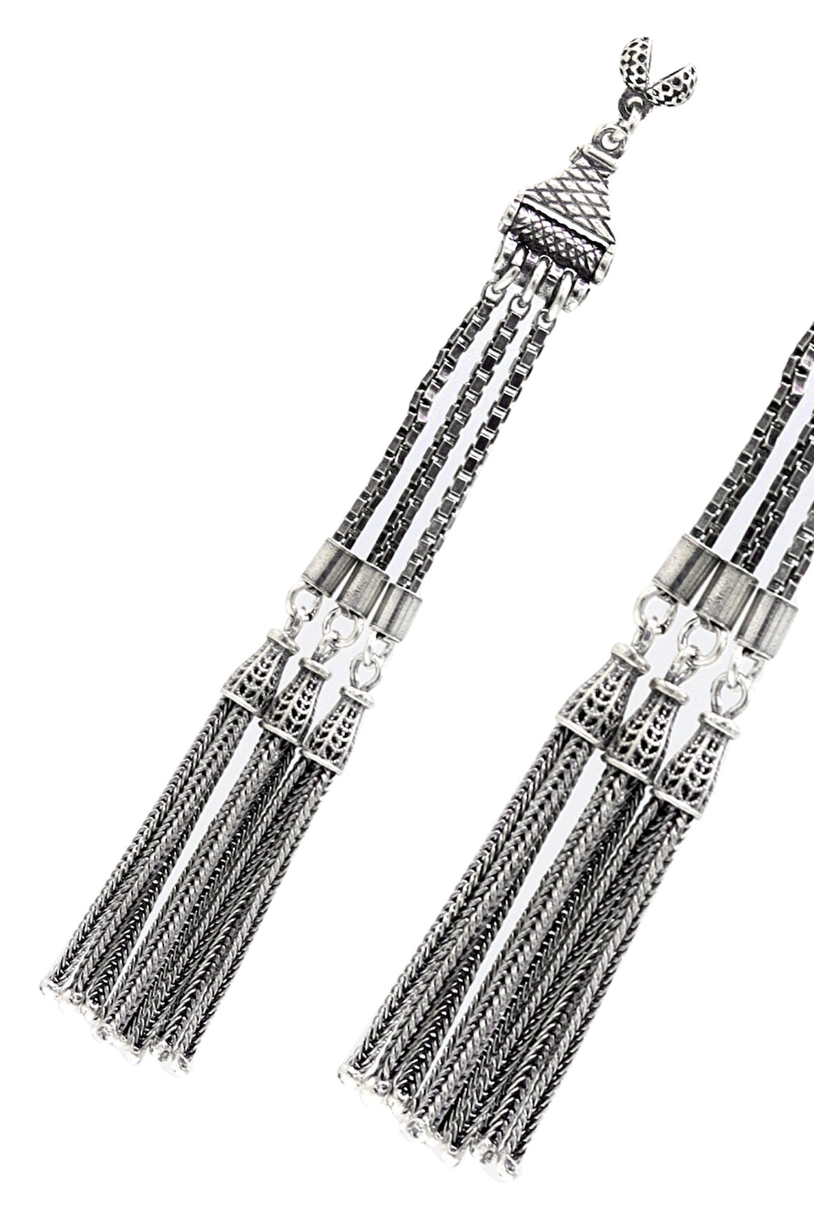 Üçlü Süpürge Model 925 Ayar Gümüş Tesbih Püsükülü 201024616