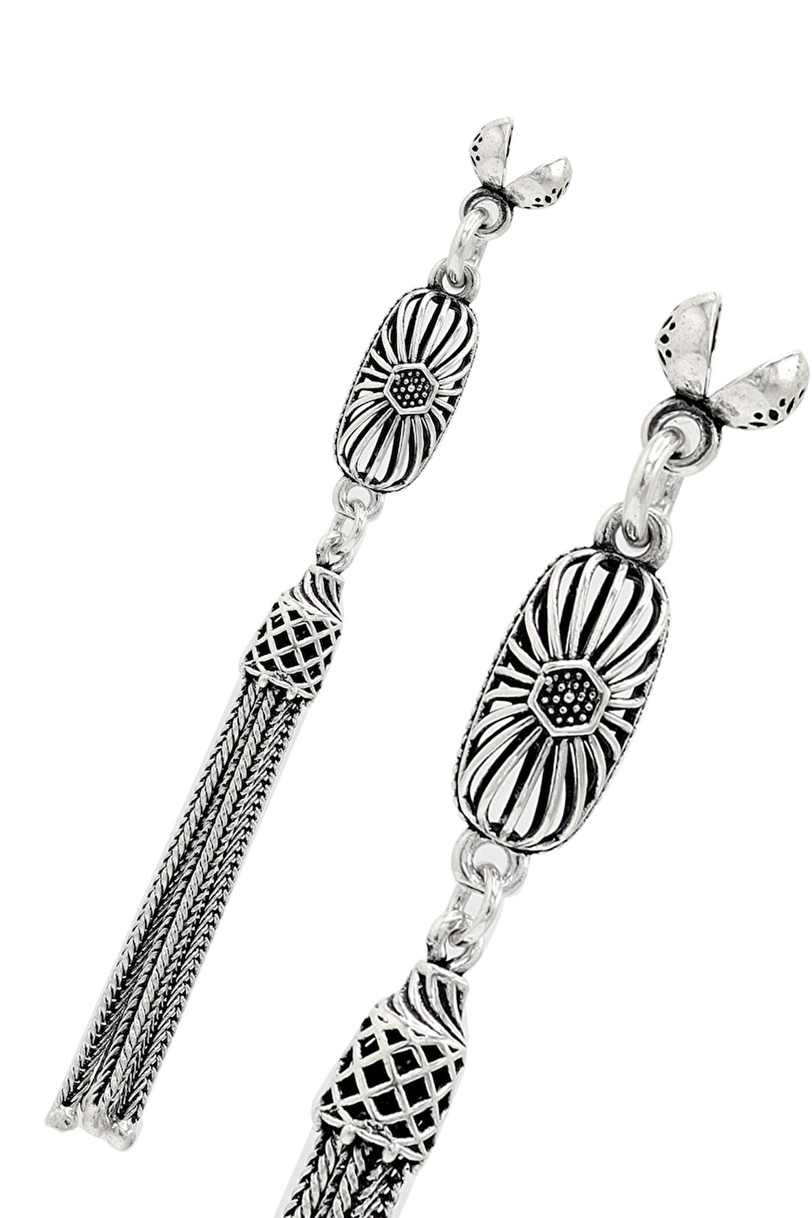 İşlemeli Kapsül Model 925 Ayar Gümüş Tesbih Püsükülü 201024618