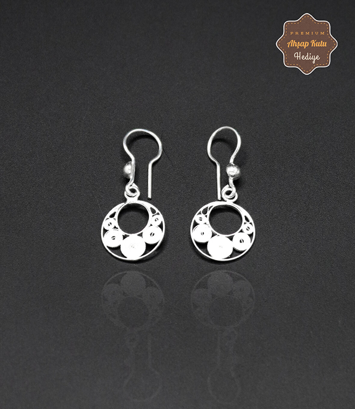 Sallantılı Halka Model 925 Ayar Gümüş Telkari Kadın Küpe 201024666