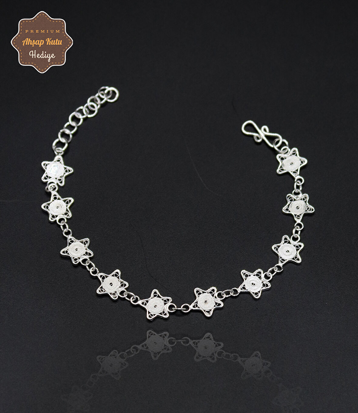 Yıldız Tasarım 925 Ayar Gümüş Telkari Kadın Bileklik 201024688