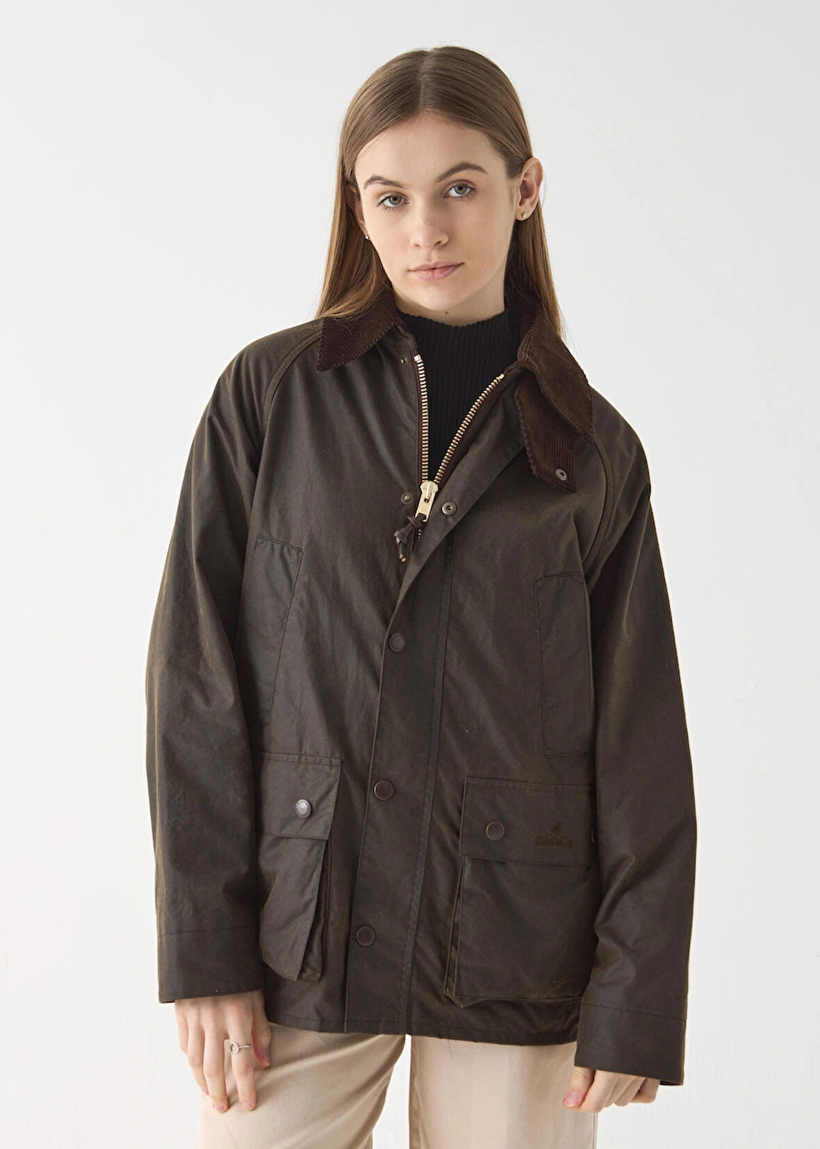  Stuf&Co  /Barn Yağlı Ceket Olive  / Barn Wax Jacket/  Barn Waxed Cotton Jacket 