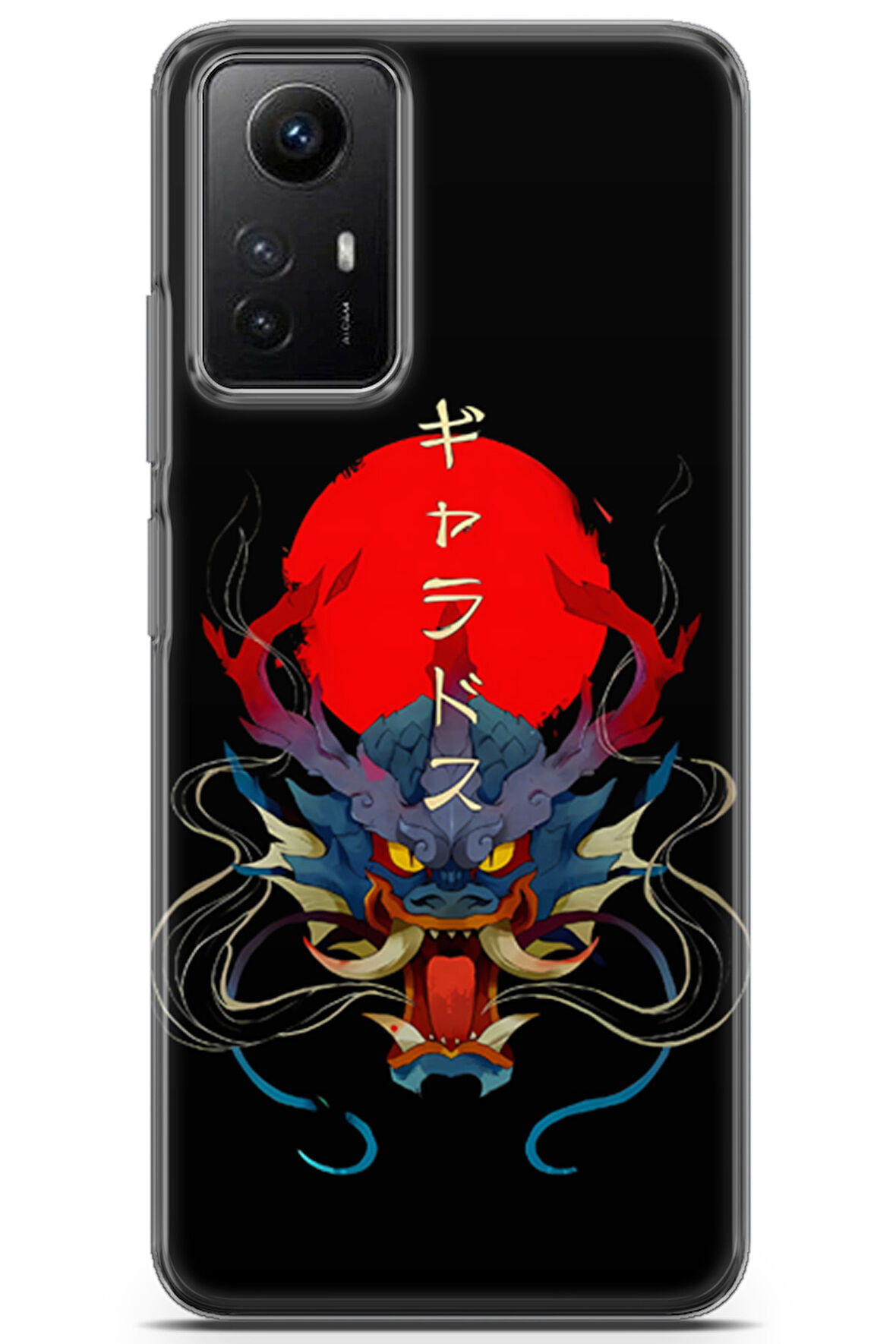 Xiaomi Redmi Note 12S 4G uyumlu Pokemon 36 Baskılı Telefon Kabı Oni Gyarados Leviator
