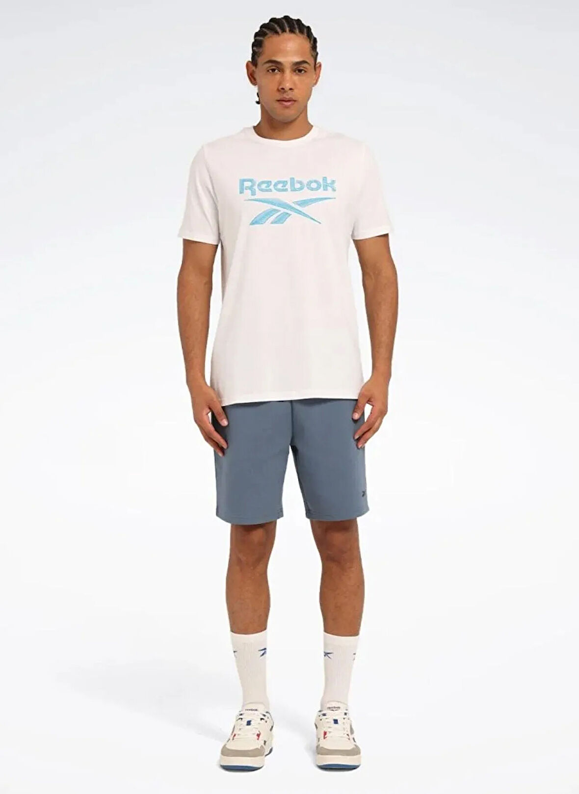 LC 8013 NEW ID REG TEE Beyaz Yuvarlak Yaka Regular Fit Baskılı Erkek T-Shirt