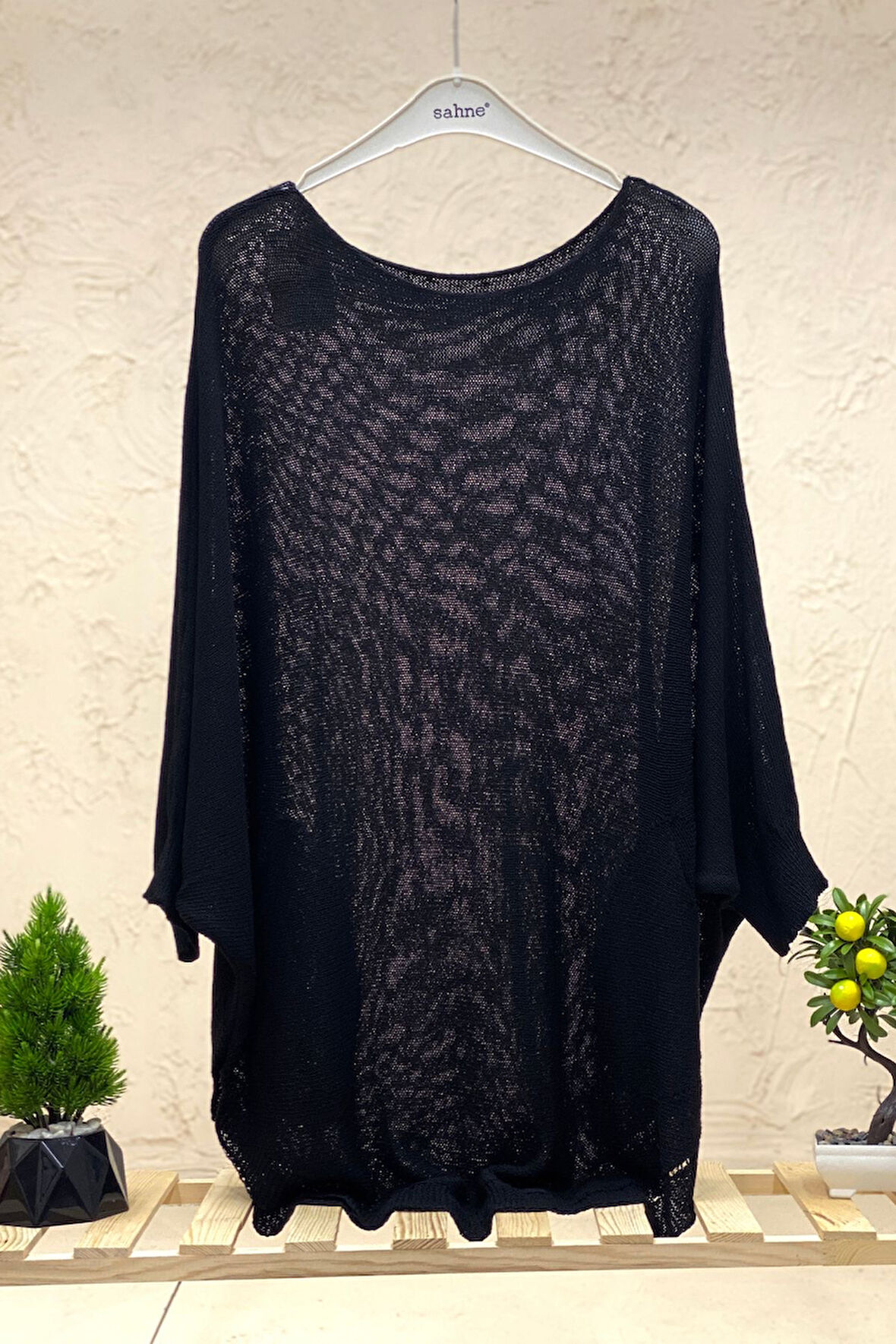 Yarasa Çift Cepli Merserize Tunik Bluz