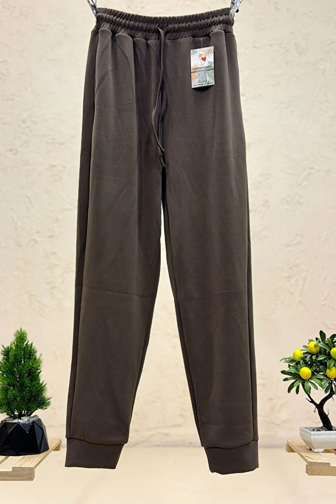 Bel Latikli Uzun Jogger Pantolon