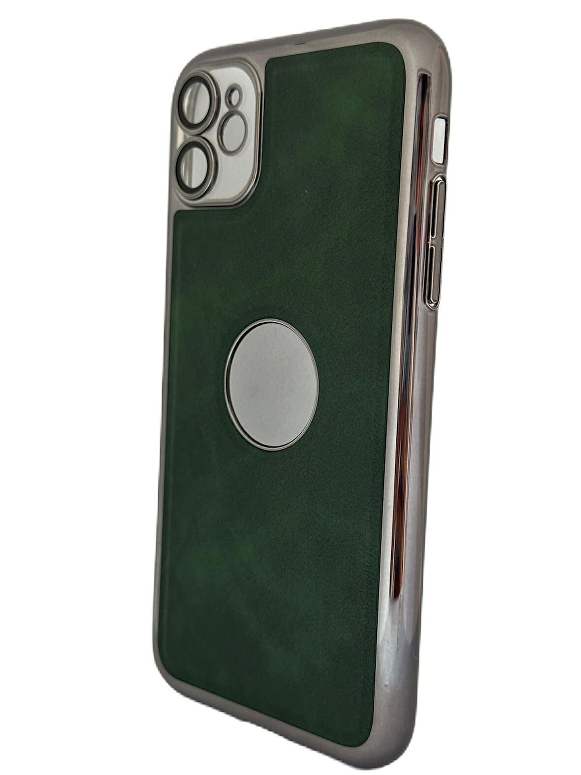 ARMORİX İPHONE 11 LENS KORUMALI LOGO GÖSTEREN DERİ KAPAK