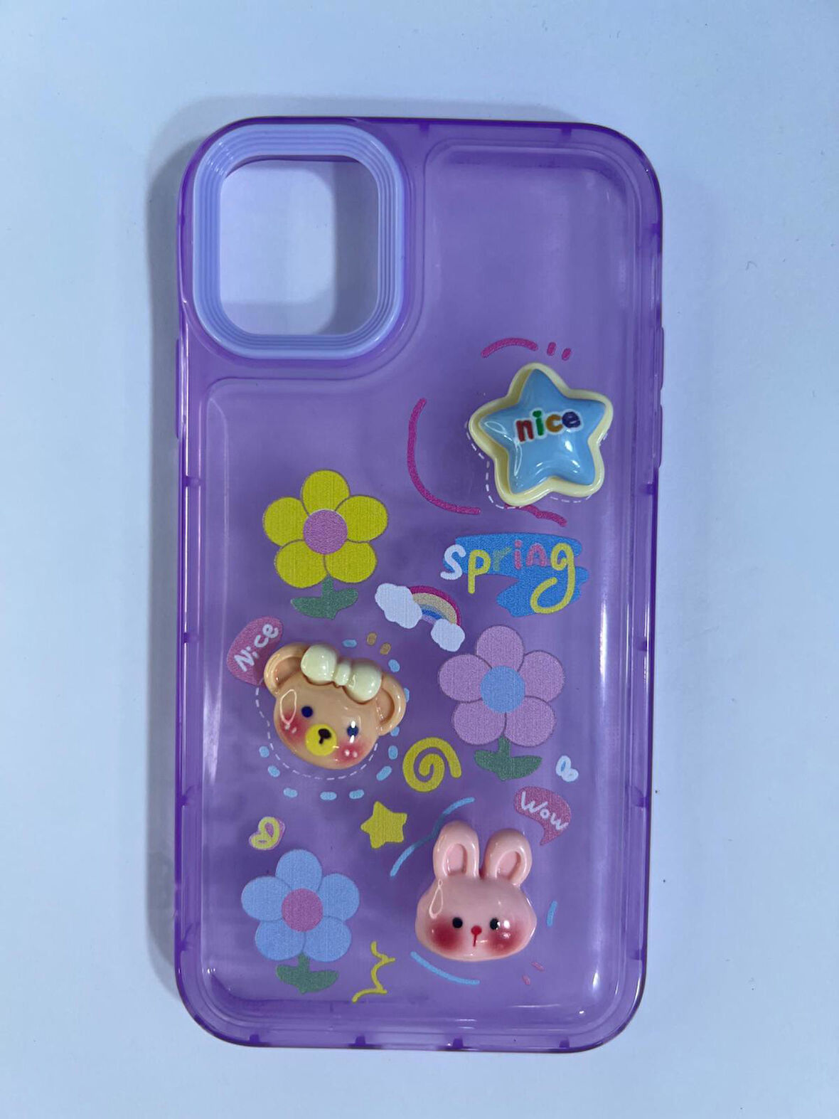 ARMORİX İPHONE 11 3D MOR FİGÜRLÜ SİLİKON KILIF