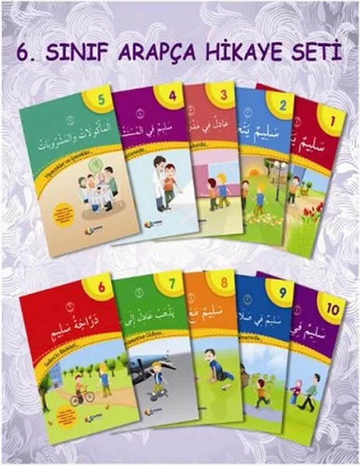 Hikayelerle Arapça Öğreniyorum Serisi İmam Hatip Ortaokulu 6. Sınıf Arapça Hikaye Seti (10 Kitap Takım)