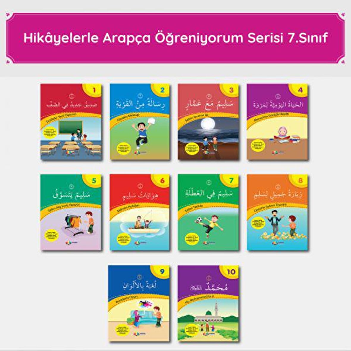 İmam Hatip 7. Sınıf Arapça Hikaye Seti (10 Kitap)