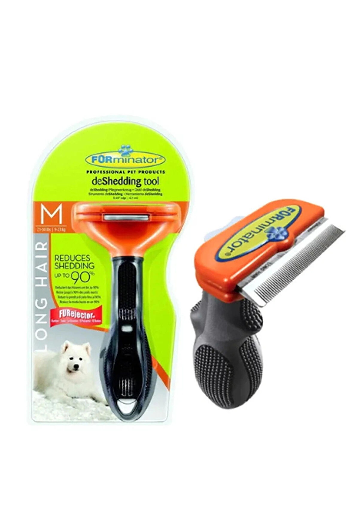 Fobnimarut Köpek Için Düğmeli Kısa Tüy Alıcı Tarağı 6,5 Cm