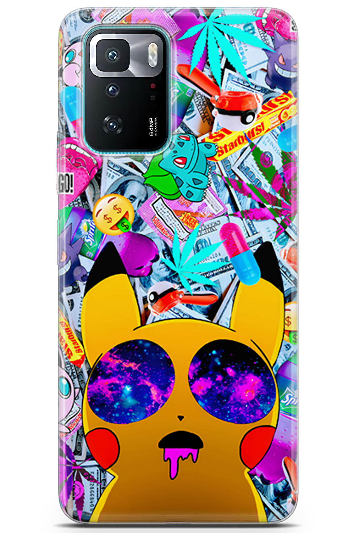 Xiaomi Poco X3 GT uyumlu Pokemon 18 UV Kapak Pokemon Üniversitesi