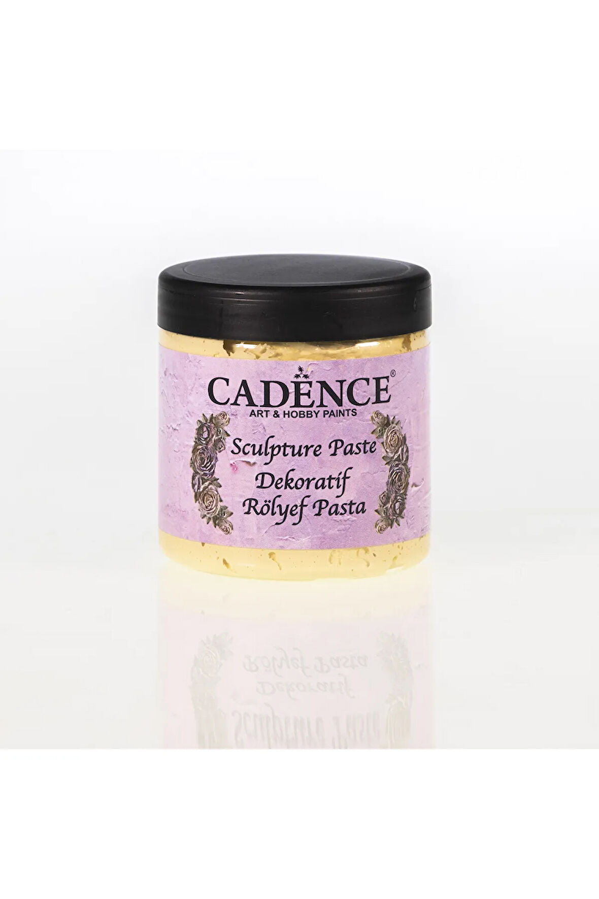 Dekoratif Rölyef Pasta (SCULPTURE PASTE)-1338 Açık Sarı-250ml-400gr