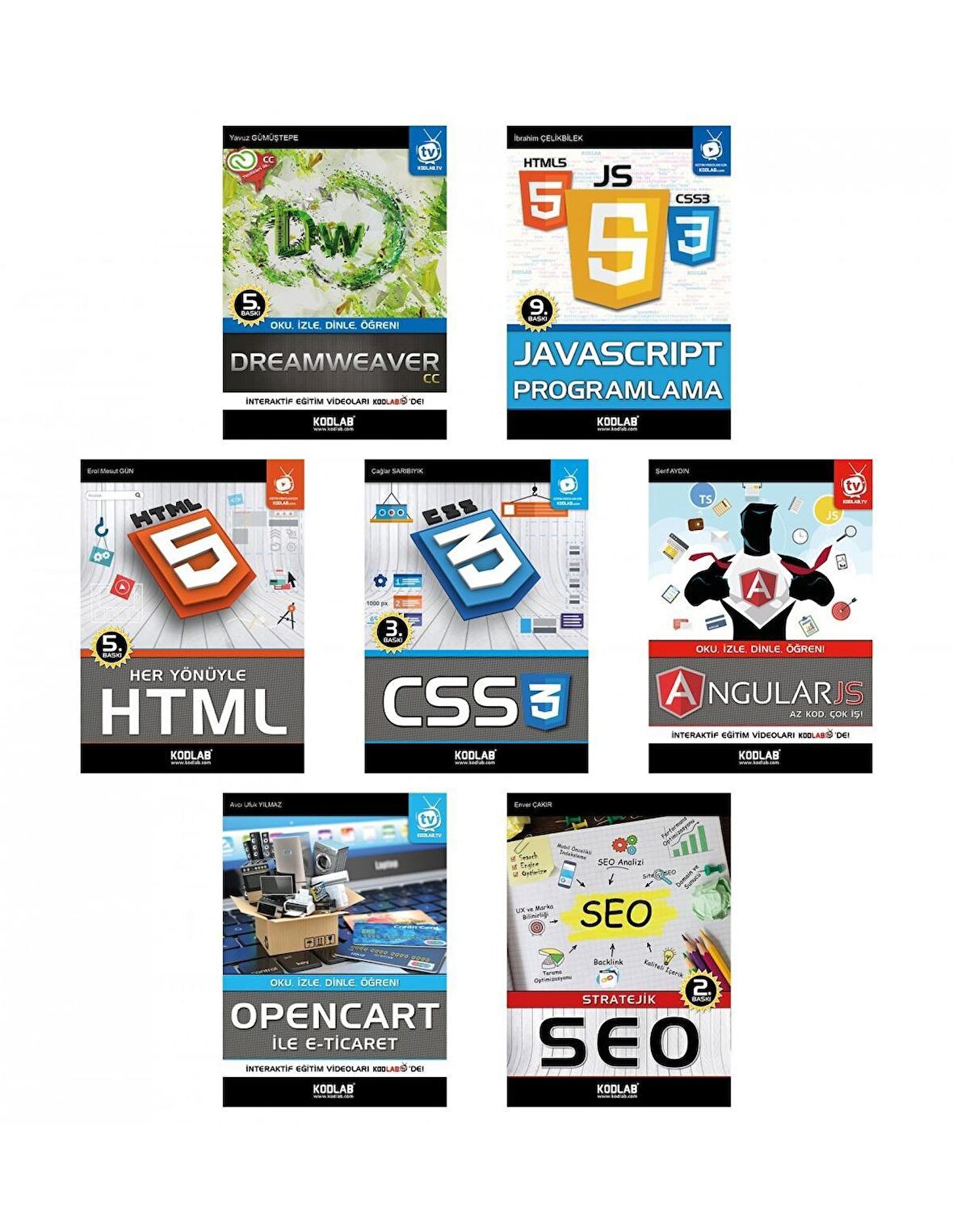 Yeni Nesil Web Tasarım Seti (7 Kitap Takım)