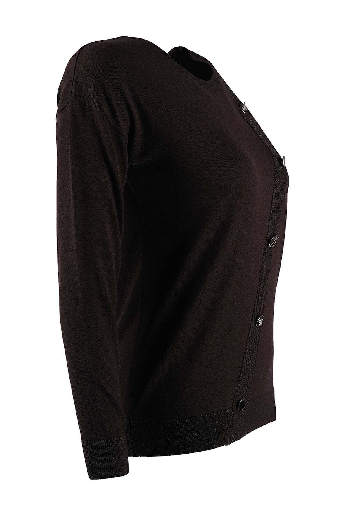 Detaylı Düğmeli Kazak Vedi