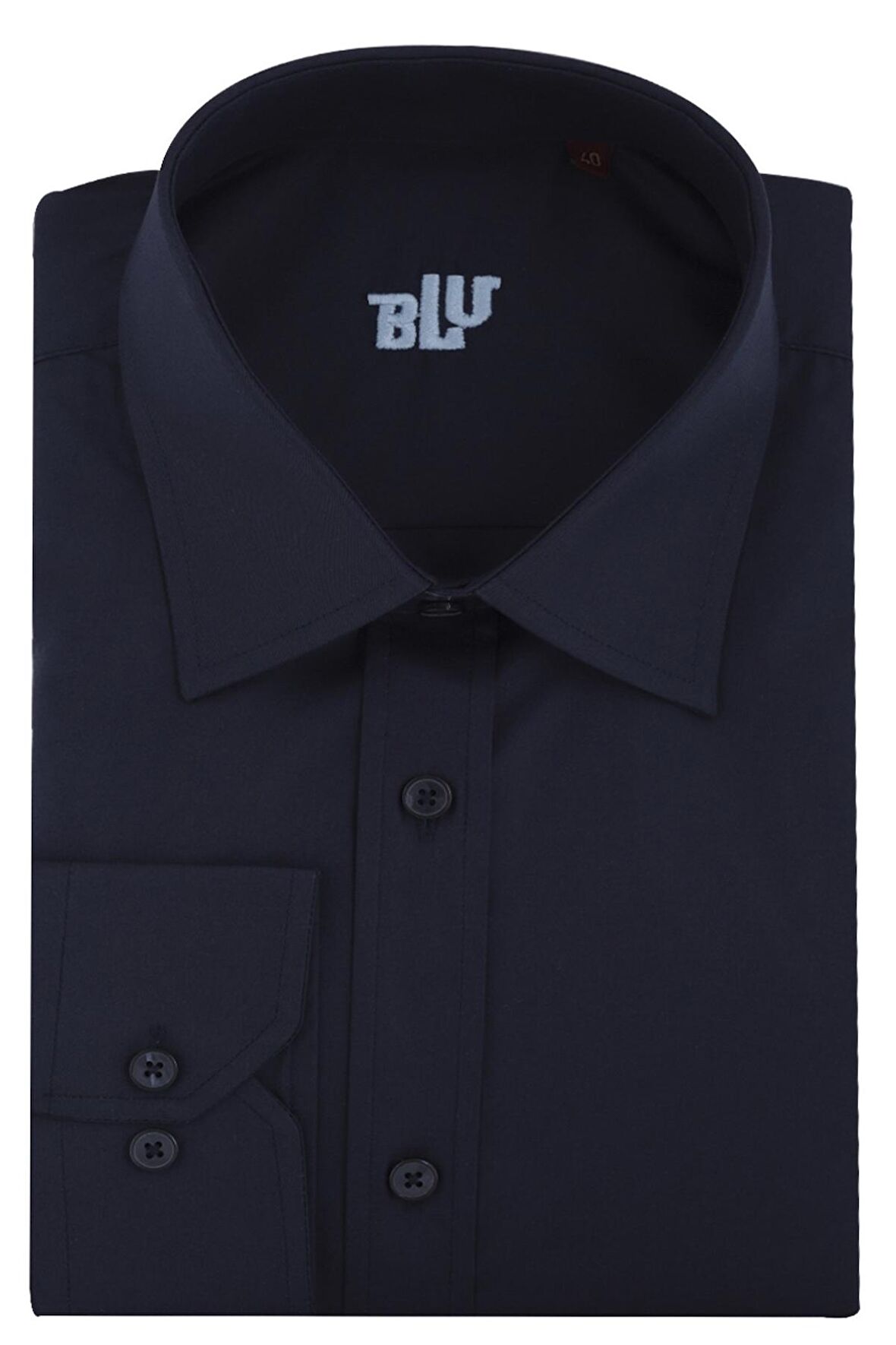 BLU Kravat Yaka Klasik Gömlek