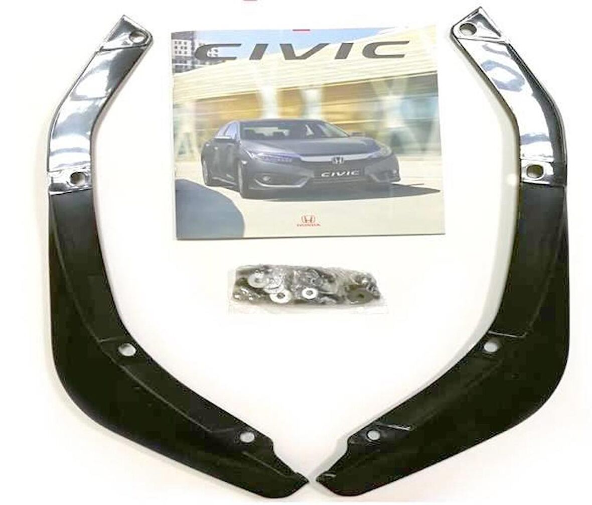 Oled Garaj Honda Civic Fc5 İçin Uyumlu Ön Tampon Flap Takımı İnce Model Fc5