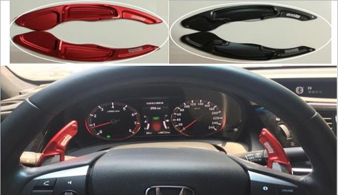 Oled Garaj Honda Civic FB7  İçin Uyumlu F1 Vites Kulakçık Pedal Shıft Paddel Shift Siyah 2012-2015