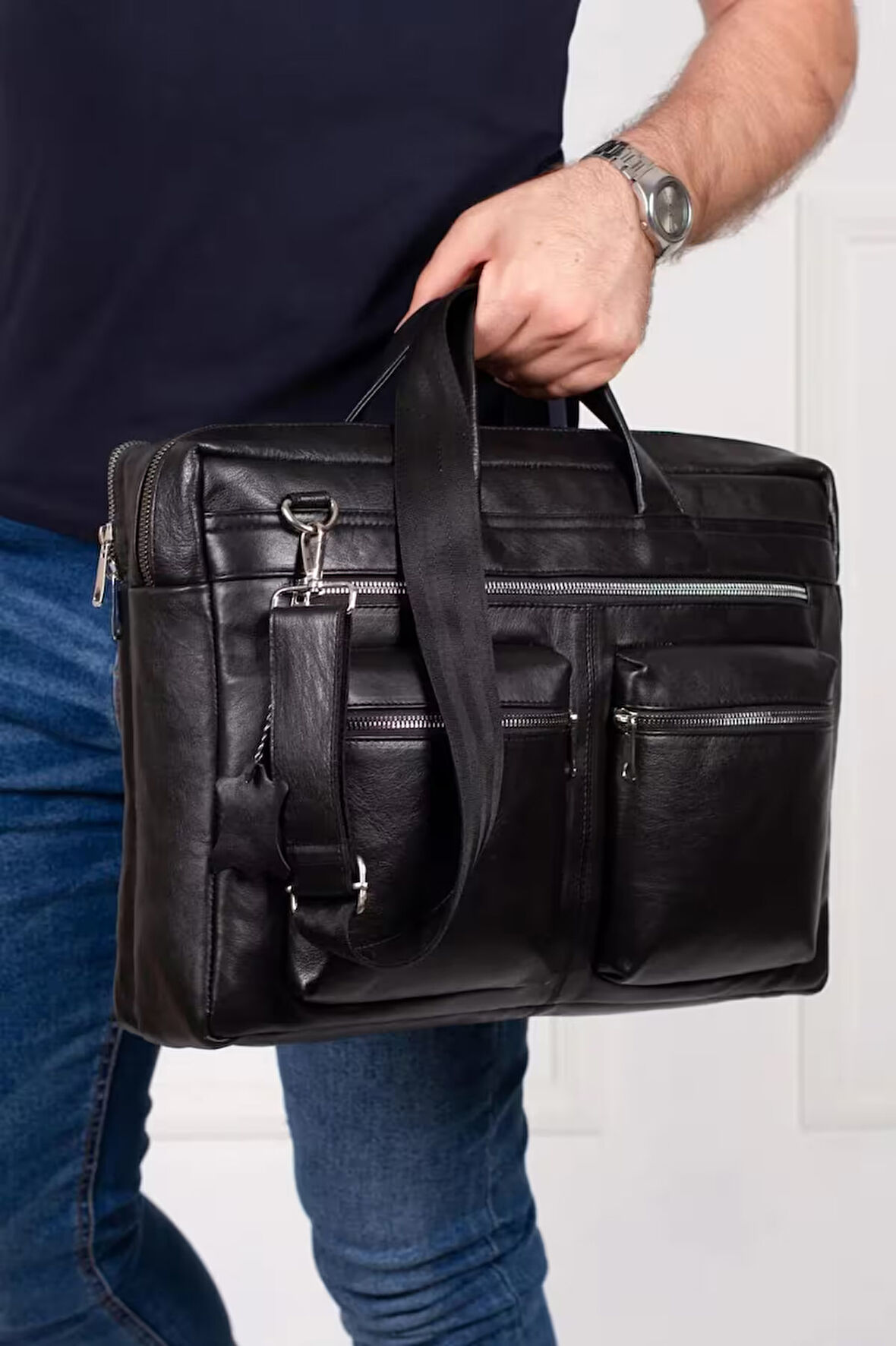 NEWİSH POLO HAKİKİ DERİ EVRAK NOTEBOOK (LAPTOP) ÇANTASI