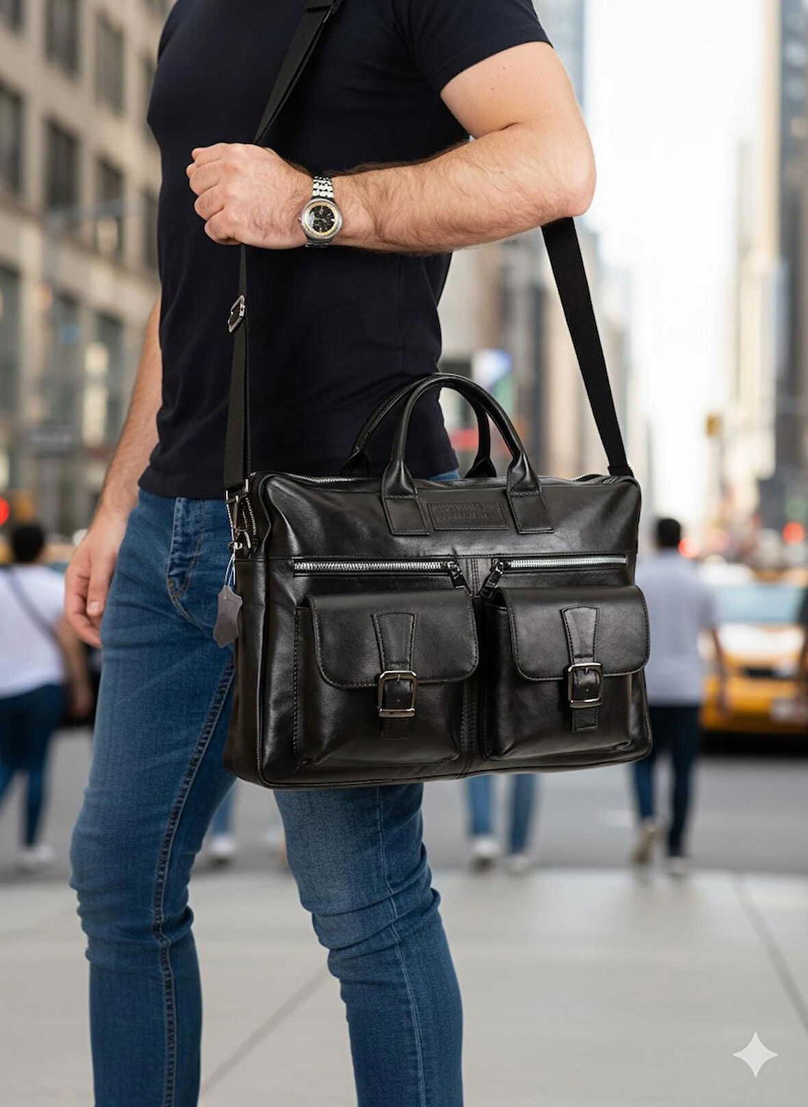 NEWFULL HAKİKİ DERİ EVRAK NOTEBOOK (LAPTOP) ÇANTASI