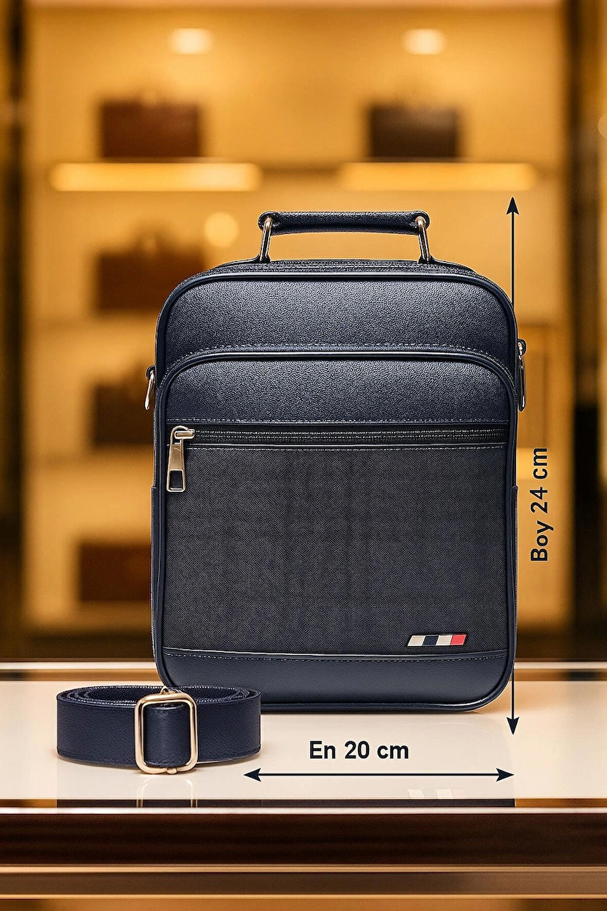 NEWİSH POLO POSTACI EL VE OMUZ ÇANTASI KARELİ BÜYÜK BOY EKONOMİK