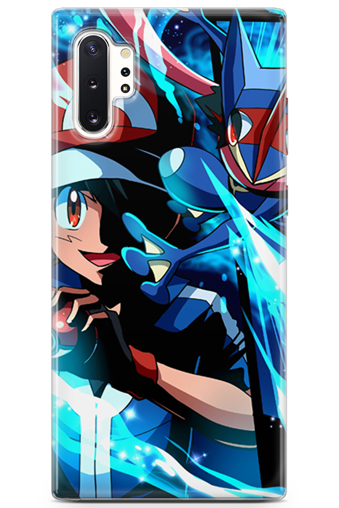 Samsung Galaxy Note 10 Plus uyumlu Pokemon 6 HD Baskı Mavi Pokemon